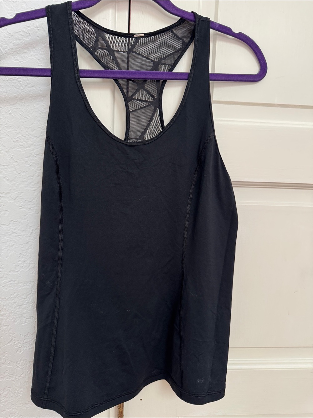 lululemon athletica Black Mesh-Racerback Tank Top